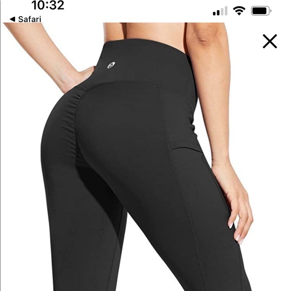 EUC baleaf black leggings with pockets - Picture 4 of 10